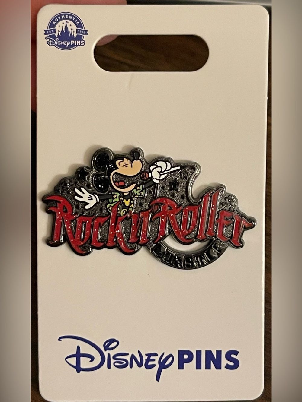Disney Parks Rock N Roller Coaster Pin Mickey Mouse Hollywood Studios OE New